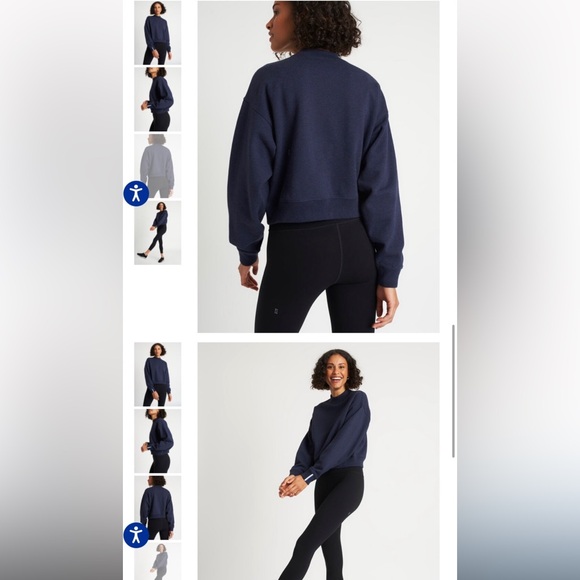 Kit and Ace Grey Pacific Coast Pullover Navy Blue Sweatshirt Size Small - Picture 2 of 12